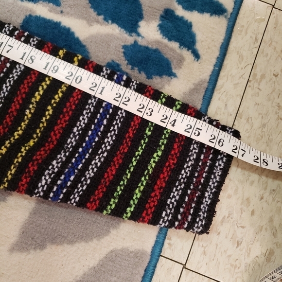 Comerllan Multicolored Poncho and Hoodie sz M - Picture 7 of 8